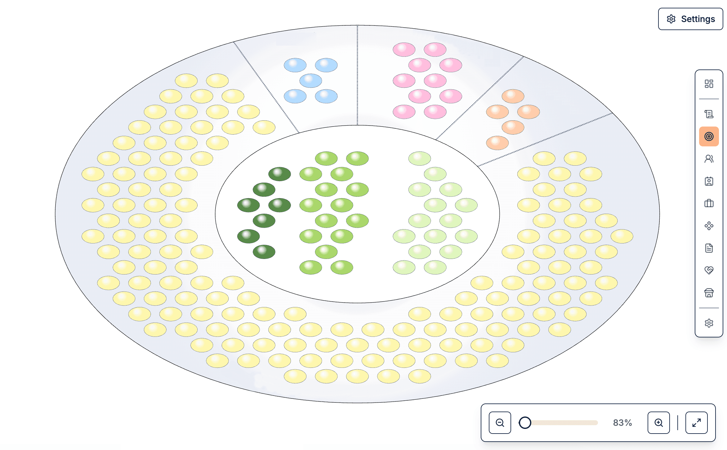 BetaOS Visualizer – Cell Structure of a Decentralized Organization